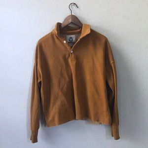 Urban Outfitters mustard sweatshirt